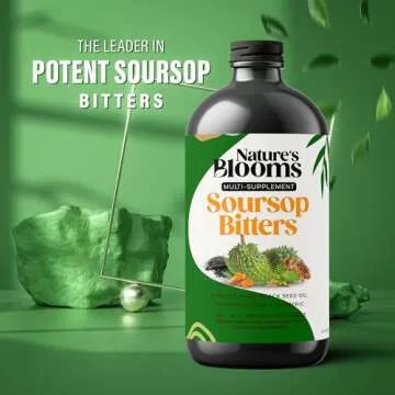 Soursop Bitters Liquid Supplement, 16 oz | Nature's Best Bitters | Health-Focused Ingredients for Antioxidant, Immune Support, and Digestion