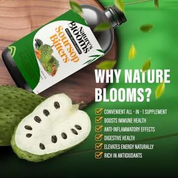 Soursop Bitters Liquid Supplement, 16 oz | Nature's Best Bitters | Health-Focused Ingredients for Antioxidant, Immune Support, and Digestion