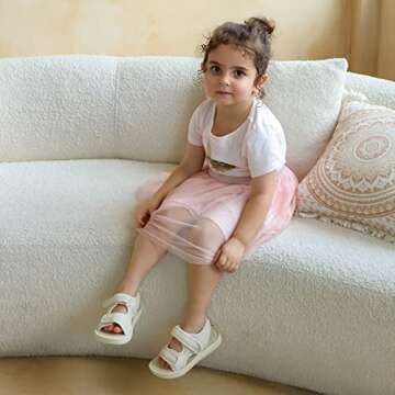 MK MATT KEELY Unisex Kids Summer Slide Sandals Baby Comfort Anti-Slip Open Toe Adjustable Walking Be...