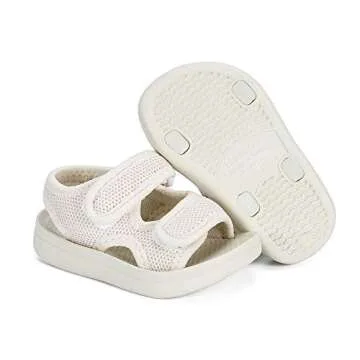 MK MATT KEELY Unisex Kids Summer Slide Sandals Baby Comfort Anti-Slip Open Toe Adjustable Walking Beach Shower Shoes for Boys Girls