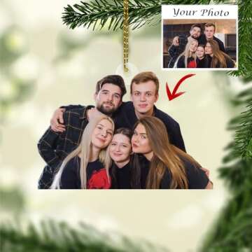 Customized Photo Ornament for Christmas Tree - Unique Gift