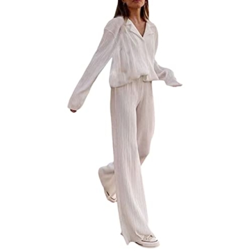 NUFIWI Women Casual Pants Set Chic Versatile Outfit