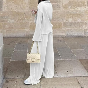 NUFIWI Women Casual Pants Set Chic Versatile Outfit