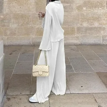 NUFIWI Women Casual Pants Set Chic Versatile Outfit