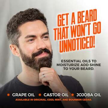 Wild Willies Premium Beard Oil & Conditioner Natural, Organic Ingredients Promote Fast Beard Growth, Removes Itch & Dandruff - Deep Softener Treatment Restores Moisture - 2 Oz, Cool Mint Scent