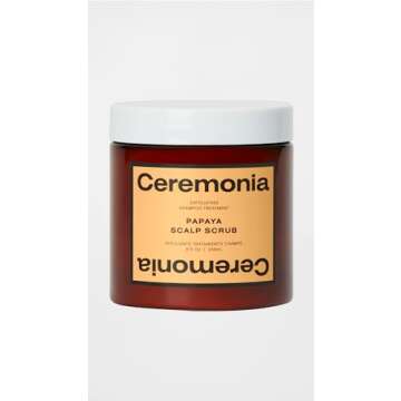 Ceremonia Papaya Scalp Scrub, No color, 8 Fl Oz (Pack of 1)