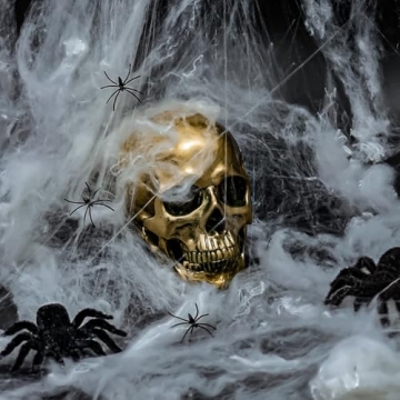 Life Size ECYC Resin Human Skull for Halloween Decor