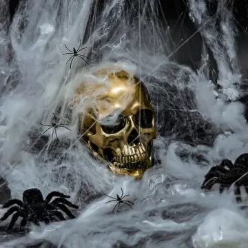 Life Size ECYC Resin Human Skull for Halloween Decor