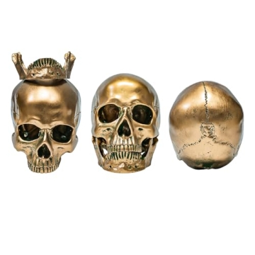 Life Size ECYC Resin Human Skull for Halloween Decor