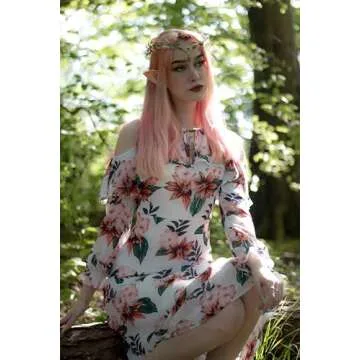 MOSTORY Fairy Flower Crown for Ren Faire and Cosplay