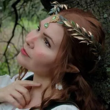 MOSTORY Fairy Flower Crown for Ren Faire and Cosplay