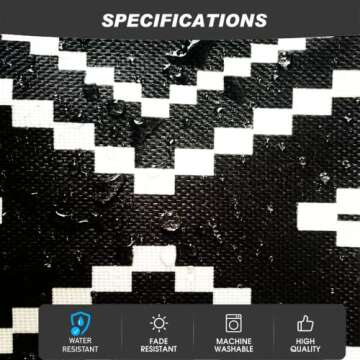 Yaofavo Outdoor Pillow Covers Set of 2, Waterproof Farmhouse Throw Pillow Covers Classical Geometric...