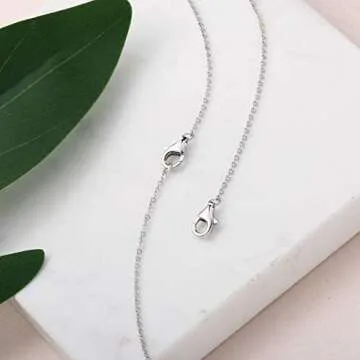 Meow Star Mothers Day Gifts for Wife Necklace Extender Sterling Silver Necklace Extenders Gold Chain Extenders for Necklaces Extender for Bracelet Anklet Set (925 Sterling Silver Set 2", 4", 6")