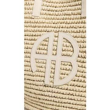 ANINE BING Women's Palermo Tote Ivory, Multi, One Size