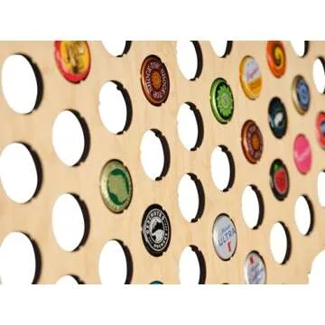 USA Beer Cap Map by Skyline Workshop (Large Maple) - Showcase your beer cap collection - Made in the USA! - Great Christmas Gift!