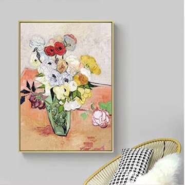 Vincent Van Gogh Art Poster - Japanese Vase with Roses