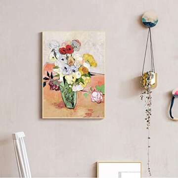 Vincent Van Gogh Art Poster - Japanese Vase with Roses