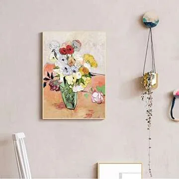 Vincent Van Gogh Art Poster - Japanese Vase with Roses