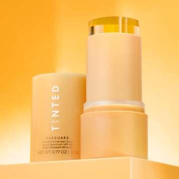 Live Tinted Hueguard Invisible Sunscreen Stick SPF 50: Waterproof, Sweatproof, Body and Face Sunscreen Stick, Roll On Sunscreen, No White Cast & Hydrating Tinted Sunscreen, Reef Friendly, 0.77oz / 22g