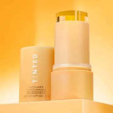 Live Tinted Hueguard Invisible Sunscreen Stick SPF 50: Waterproof, Sweatproof, Body and Face Sunscreen Stick, Roll On Sunscreen, No White Cast & Hydrating Tinted Sunscreen, Reef Friendly, 0.77oz / 22g