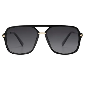 Stylish SojoS Polarized Aviator Sunglasses with Retro Vibe