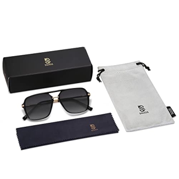 SojoS Retro Polarized Aviator Sunglasses for All Ages