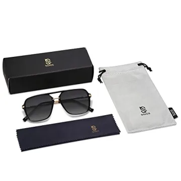 SojoS Retro Polarized Aviator Sunglasses for All Ages