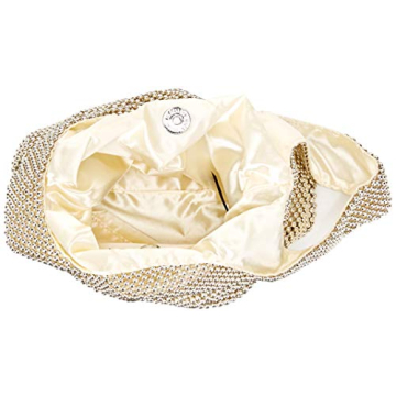 Jessica McClintock Evening Pouch - Elegant Light Gold Clutch