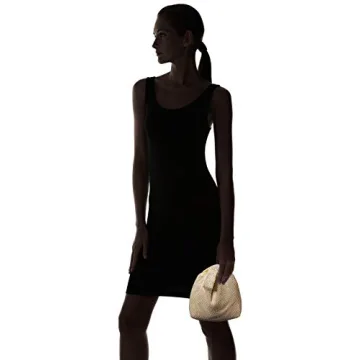 Jessica McClintock Evening Pouch - Elegant Light Gold Clutch