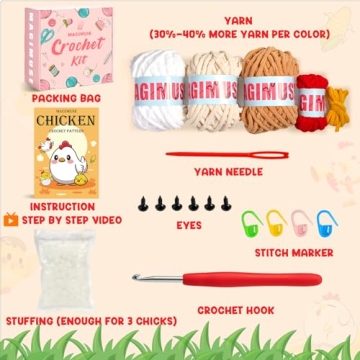 MAGIMUSE Crochet Kit for Beginners with Video Tutorials