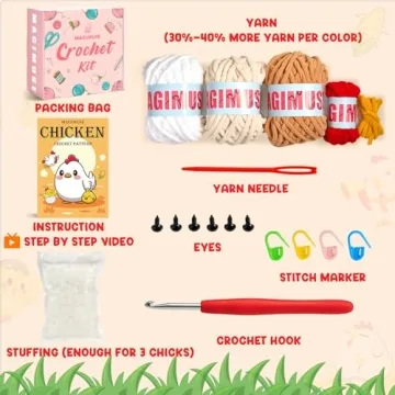 MAGIMUSE Crochet Kit for Beginners with Video Tutorials