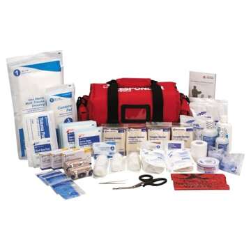 First Aid Only 520-FR Comprehensive All-Purpose Emergency First Aid Kit for Home, Work, and Travel -...