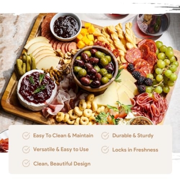 Homesphere Acacia Wood Cake Stand with Lid 2-in-1 Display