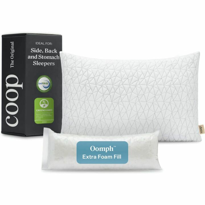 Adjustable Memory Foam Loft Pillow for Comfort Sleep