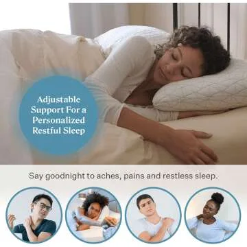 Adjustable Memory Foam Loft Pillow for Comfort Sleep