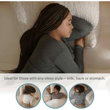 Adjustable Memory Foam Loft Pillow for Comfort Sleep