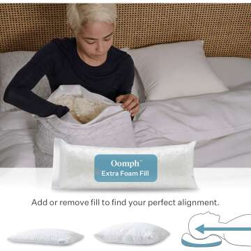 Adjustable Memory Foam Loft Pillow for Comfort Sleep