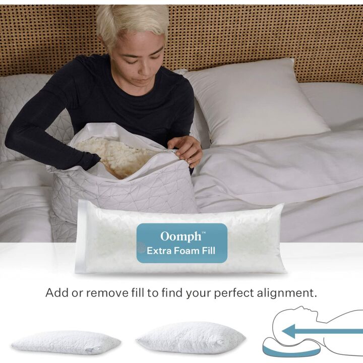 Adjustable Memory Foam Loft Pillow for Comfort Sleep