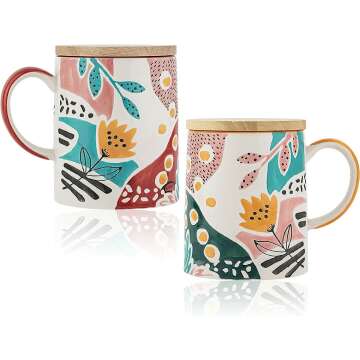 Handpainted Teatime Ceramic for Birthday Gifts