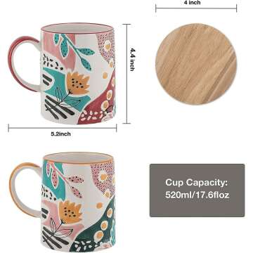 Handpainted Teatime Ceramic for Birthday Gifts