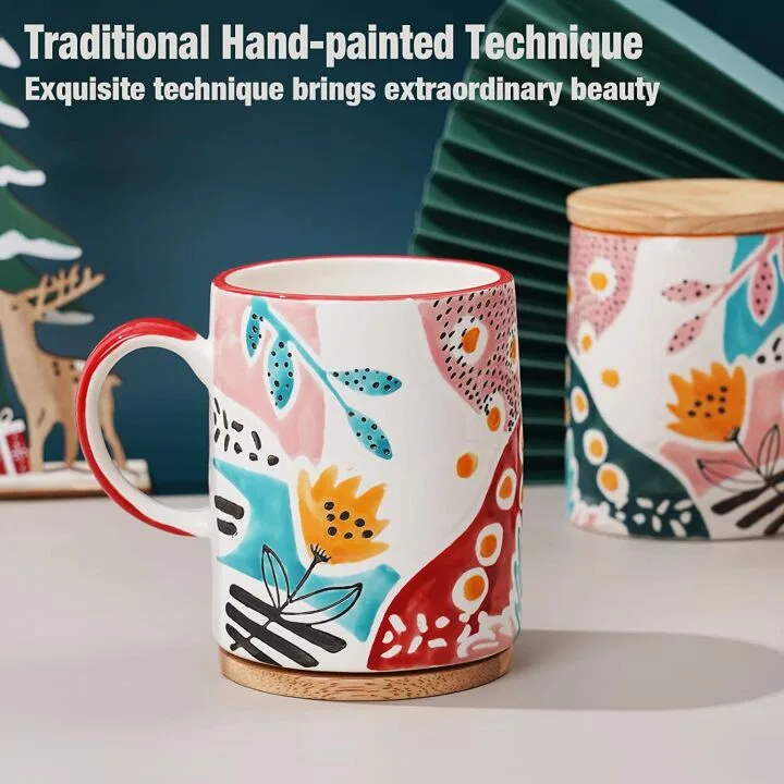 Handpainted Teatime Ceramic for Birthday Gifts