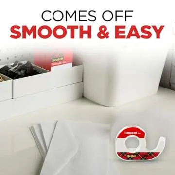 Scotch Transparent Tape 144, 0.5 in x 450 in (12.7 mm x 11.4 m) - Each