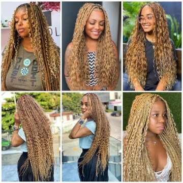 Deep Wave Bulk Human Hair for Braiding No Weft 100 g (1 Pack-2 Bundles) 100% Unprocessed Brazilian Virgin Human Hair Bulk Human Braiding Hair For BOHO Braids Curly Deep Bulk 24 inch Honey Blonde #27