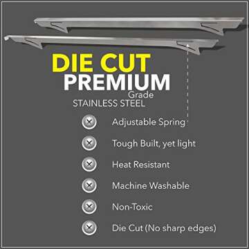 Stylish Stainless Steel Gap Filler for Kitchen Ovens