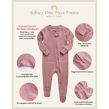 Ultimate VAENAIT Baby Footie Pajama Soft Cozy Modal 24M