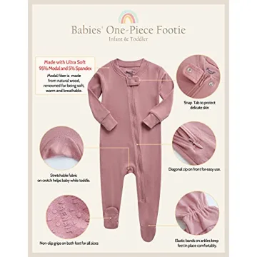 Ultimate VAENAIT Baby Footie Pajama Soft Cozy Modal 24M