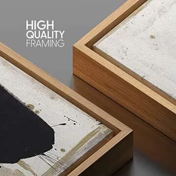 Stylish Black Brown Abstract Canvas Print for Decor