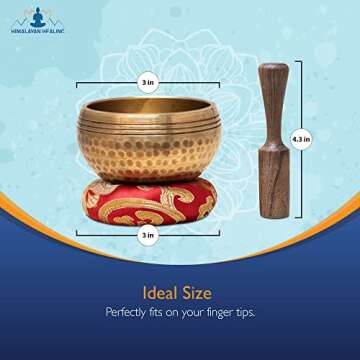 Tibetan Singing Bowls Set~ Meditation Sound Bowl hand Hammered in Nepal For Yoga, Meditation, Mindfu...