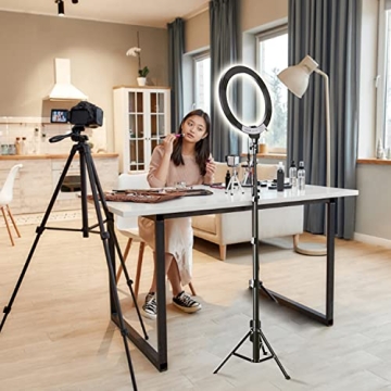 Fugetek 12" Selfie Ring Light with 68" Tripod Stand