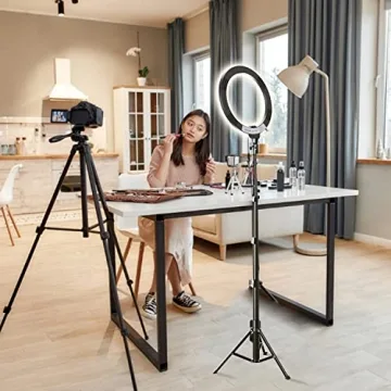 Fugetek 12" Selfie Ring Light with 68" Tripod Stand